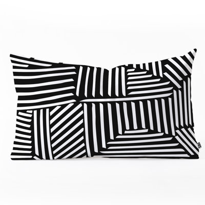 Coussin lombaire à rayures allongées fimbis