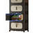 20" Side Wide Folding Storage Cabinet ,4 Tiers,19.69"×11.81"×40.55",Collapsible Storage Bins With Magnetic Door, Plastic Storage Cabinet With Wheels-1541607918