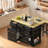 Littrell 51.2‘’W Kitchen Island With 6 Drawers-999163560