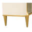 Commode carrée à 5 tiroirs Scotts - Champagne clair