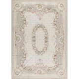 Needlepoint Wool Oriental Area Rug