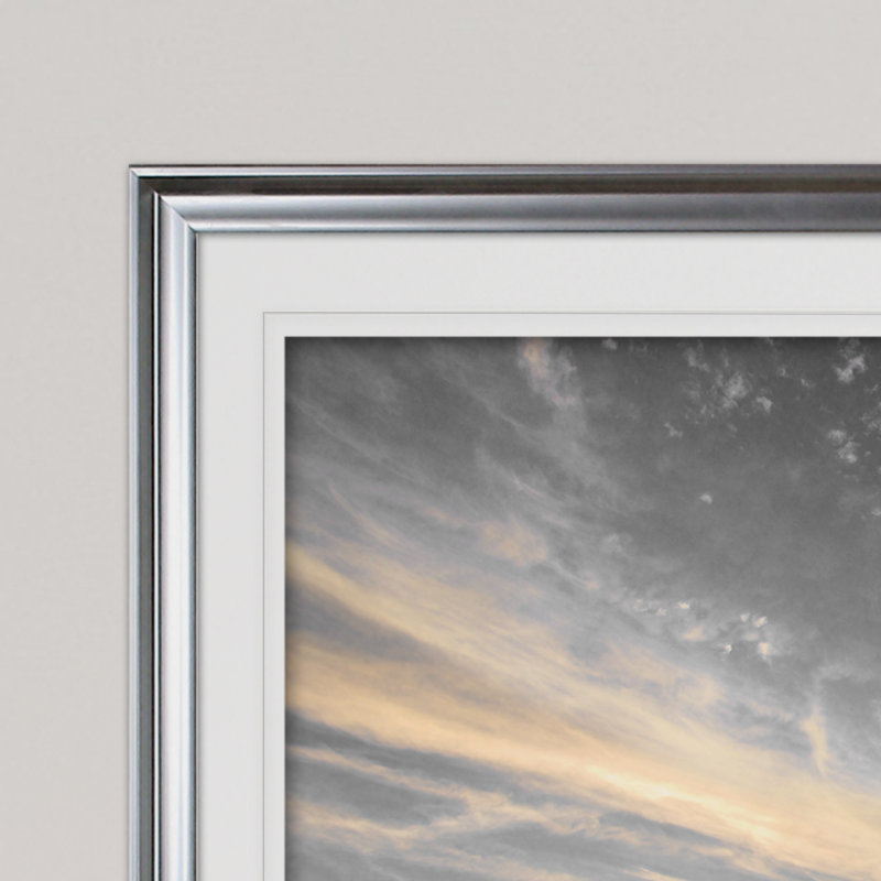 " Sky Above ", Silver, 24" H x 32" W x 1.5" D