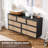 Rattan 7 Drawer Dressers for Bedroom, Tall Dresser with Deep Drawers-145544142