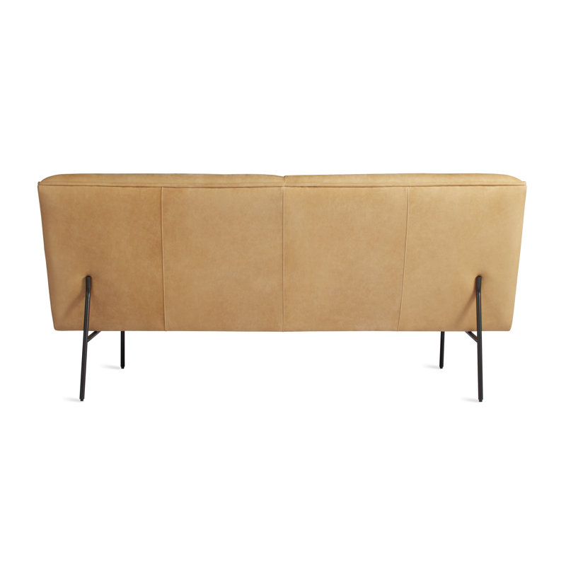 Dandy Sofa, Camel Genuine Leather, 32" H x 86" W x 37" D