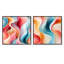 Cylus - Ensemble de 2 collages carrés à formes abstraites-101860378-101860379