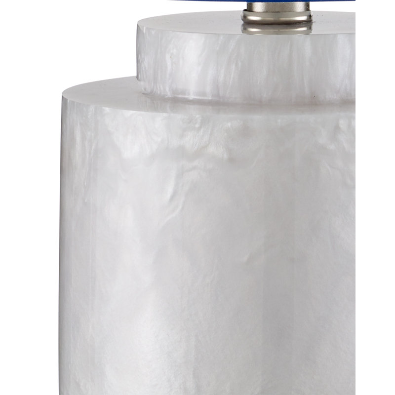 Beryl Standard Table Lamp, White Swirl