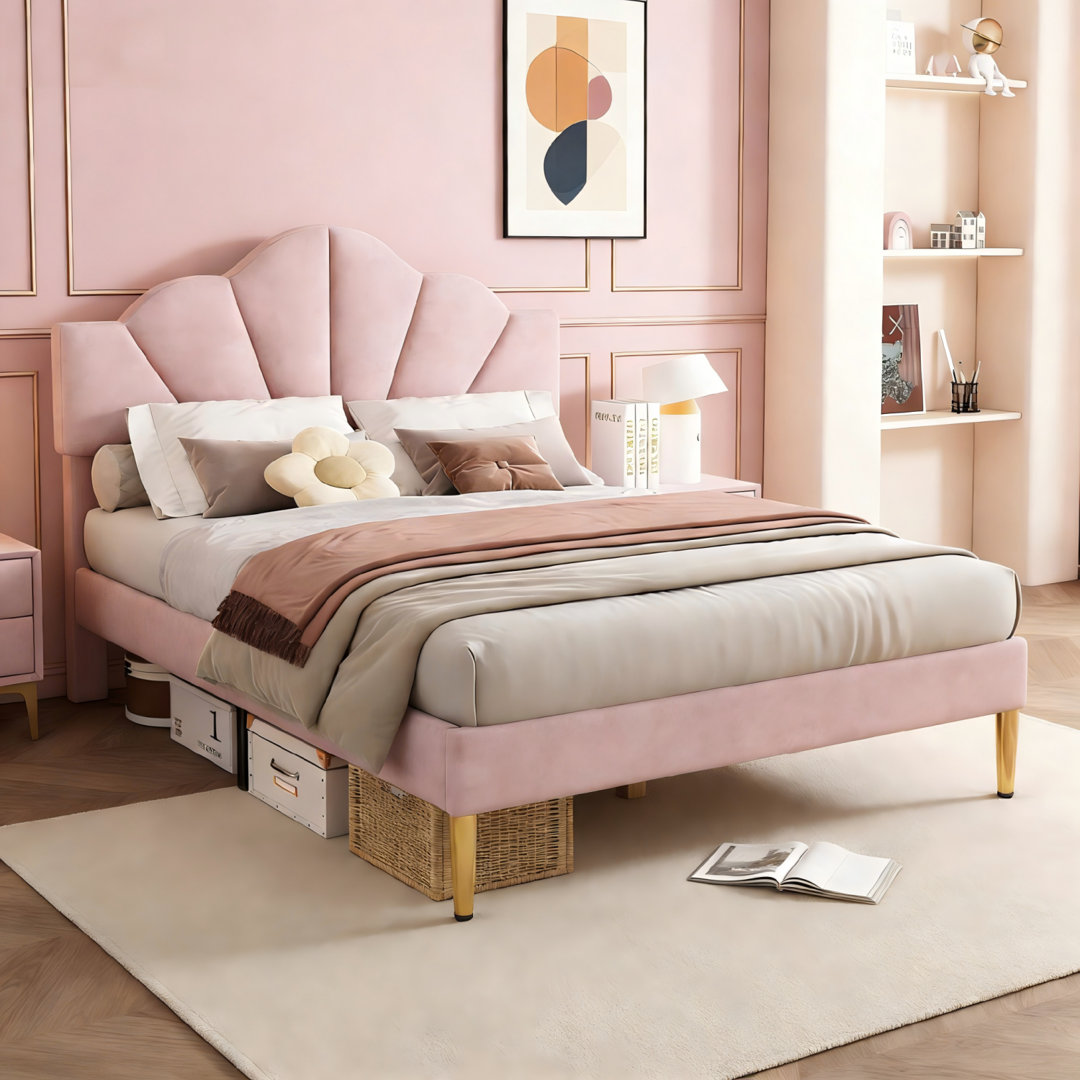 Solid Wood Storage Bed