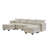Martta U-Shaped  Sectional Sofa Couch,Convertible Sofa Bed with Reversible Chaise-1593398782