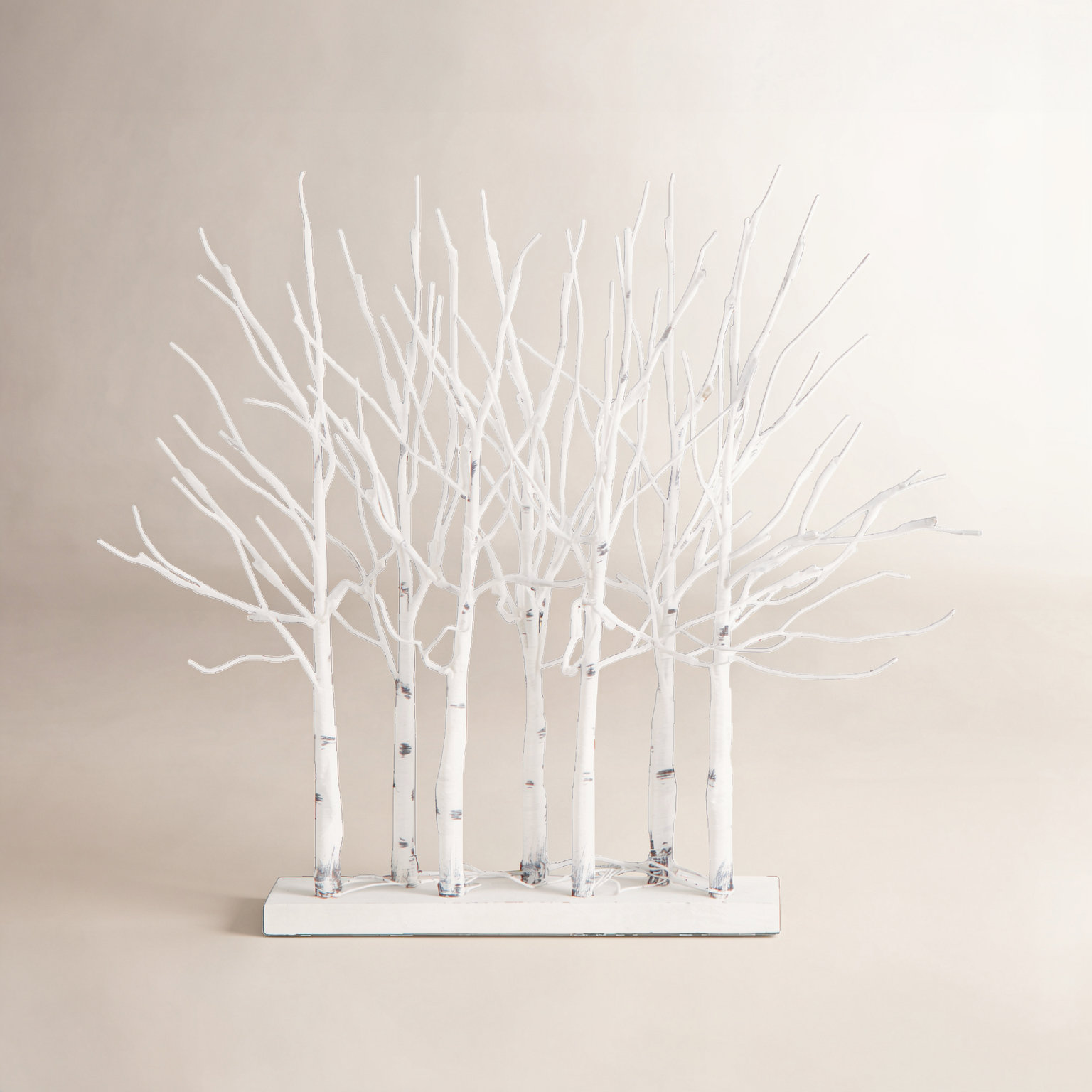 2' Pre-Lit White Birch Centerpiece Tree