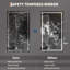 Miroir de salle de bain mural sans cadre à DEL, lumières à intensité variable à l'avant et à l'arrière, température de couleur continue, antibuée, fonction mémoire, verre trempé HD résistant aux chocs, montage horizontal et vertical-2049091020