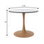 Table de salle à manger 27 po Hallett avec plateau en panneau de fibres à densité moyenne et base en acier-124520626-122432713
