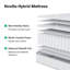 Matelas hybride en mousse viscoélastique gélifiée 12 po, taille moyenne dans une boîte-108771439-108771437