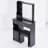 29.2" Small Space Left Drawer Desktop Vanity Table + Cushioned Stool