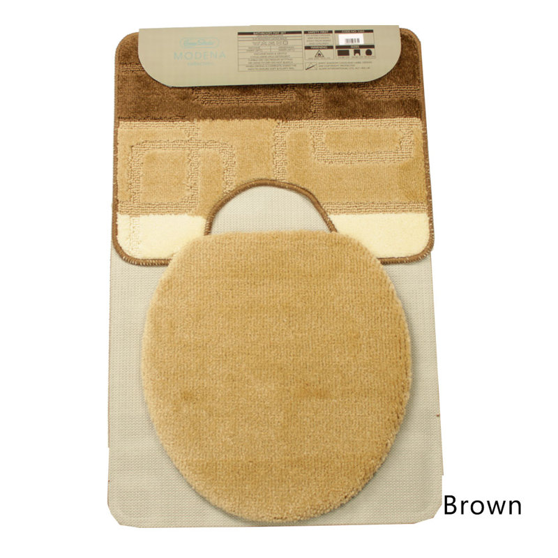 Abibat Bath Rug, Brown