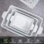 Ensemble de 3 plaques à pâtisserie, plat de cuisson en céramique avec poignée, plats de cuisson pour four de 12 po / 9 po / 7 po, blanc