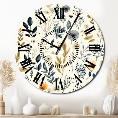 Horloge murale Botanical