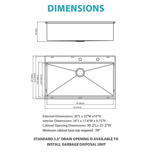 Dimensions du produit