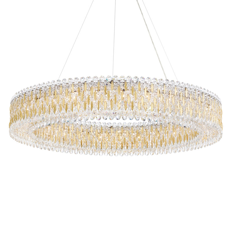 Sarella 27 - Light Chandelier, Radiance Crystals, Heirloom Gold