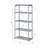 Faux Concrete & Silver Finish Bookshelf