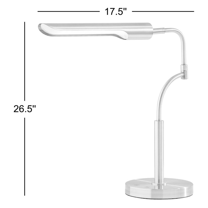 Metal Desk Lamp, Antique Brass