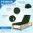 2ps 3-inch Thick Outdoor Lounge Chair Cushion-waterproof And Colorfast, Suitable For Most 72-inch Pool Balcony Chairs.-498940393-498940374