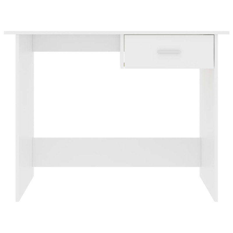 Bureau Bureau d'ordinateur Bureau à domicile Table de travail en bois d'ingénierie, Blanc