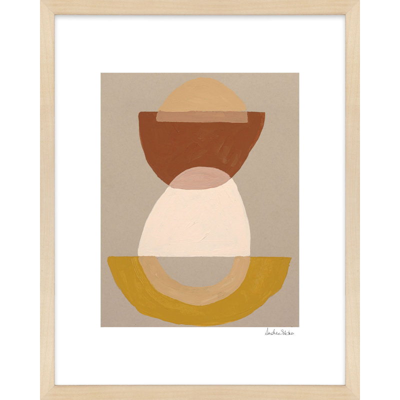 Composition 01 par Andrea Stokes - reproduction de cadre photo, Encadrement brun, H 38 po x l 30 po x P 1,25 po