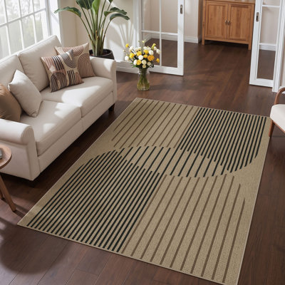 Tapis tissé antidérapant en jute