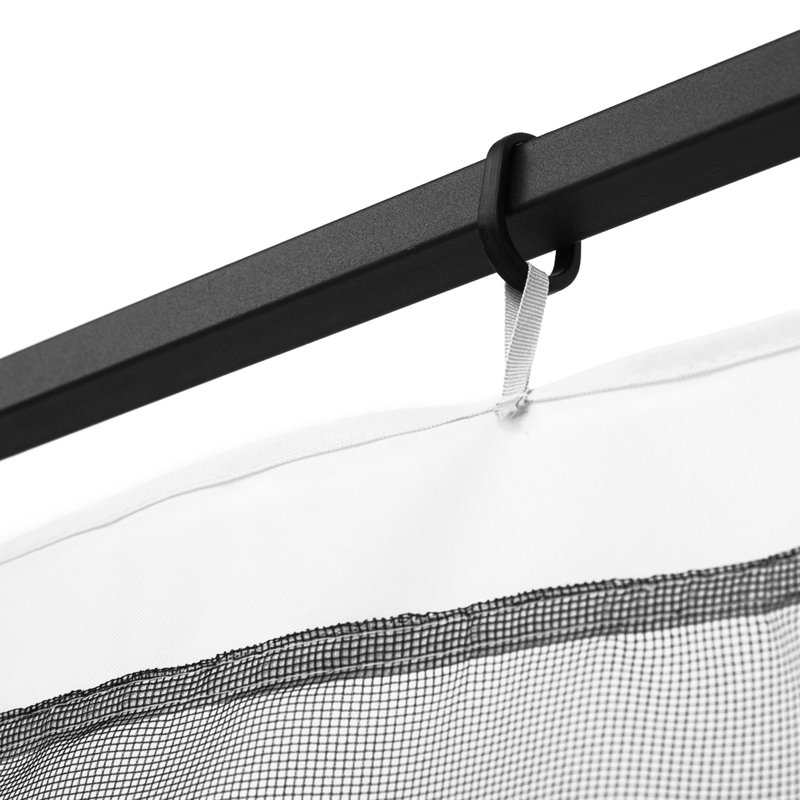 Filet de pavillon pour pavillon de jardin 10 pi x 10 po X, blanc avec fermetures à glissière