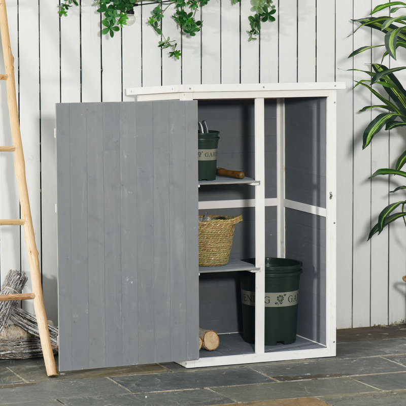 Brixton Rustic Wooden Small Shed With Waterproof Finish And Tilt Roof