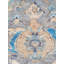 Tapis classique nouvel âge 8 pi x 9 pi 11 po gris / argent / céruléen Classical One-of-a-Kind