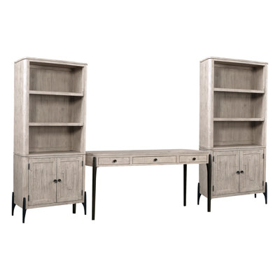 Kenton Desk & 2 Door Bookcases