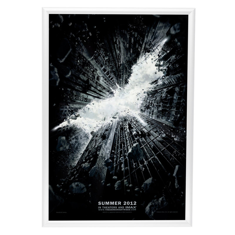 Cadre photo simple en métal, Blanc, 24 po x 36 po