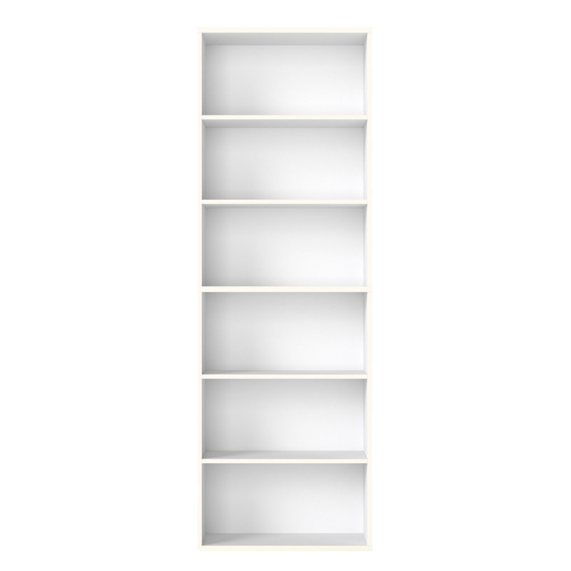 178.5cm H x 60cm W Composite Standard Bookcase, White