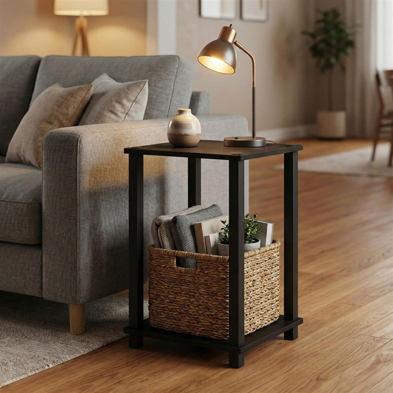 Petite table d'appoint Simplistic, Espresso / Noir