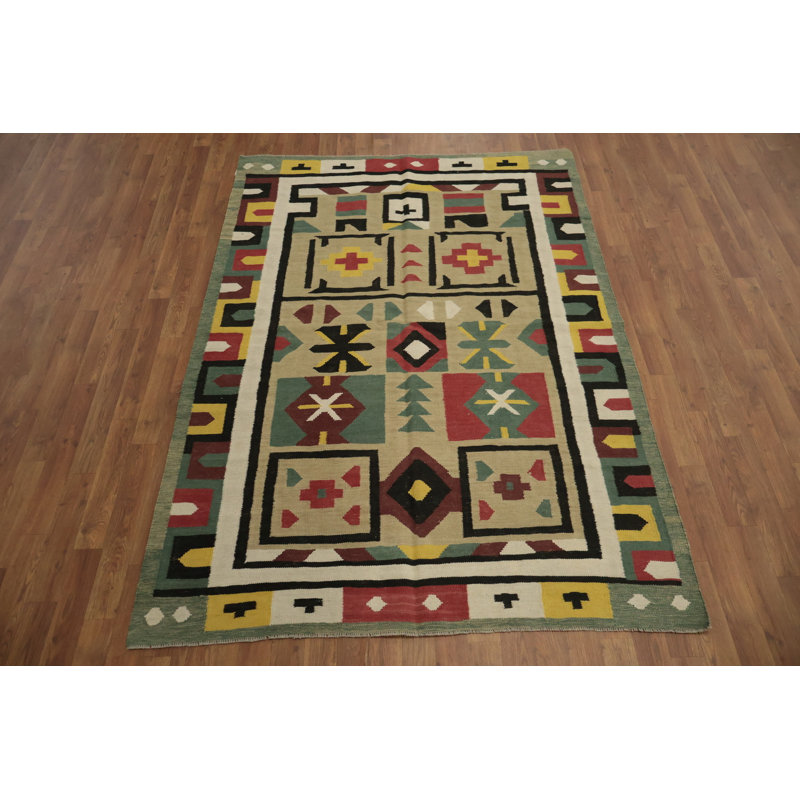 Tapis turc géométrique Kilim 5 x 7