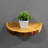 Handcrafted Live Edge Floating Wall Shelf, Natural Paulownia Wood Shelf, Unique Half Circle Design, Waterproof & Scratch-Resistant, Easy To Install For Living Room, Kitchen, Bathroom