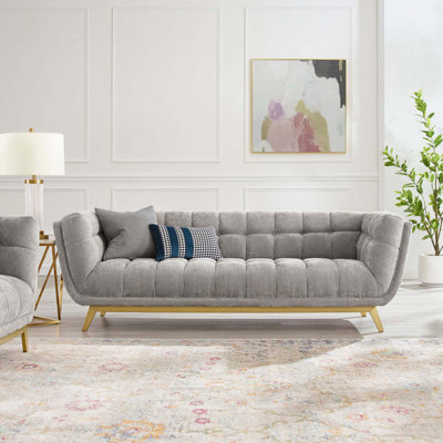 Bestow 86" Velvet Flared Arm Sofa