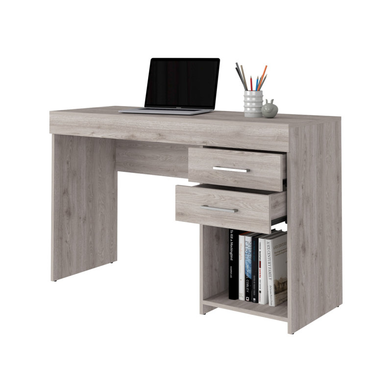 Bureau d'écriture, deux tiroirs, une armoire