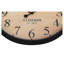 Horloge murale ronde de 20 pouces de hauteur, brun antique avec chiffres gras