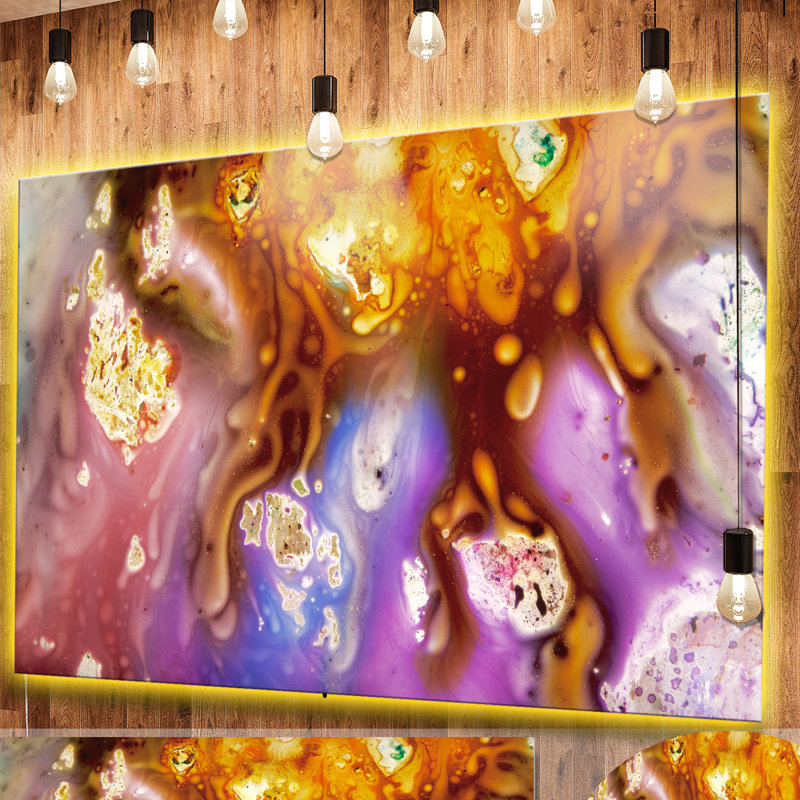 «Colorful Precious Patterns», impression, H 38 po x l 38 po x P 1 po, Métal