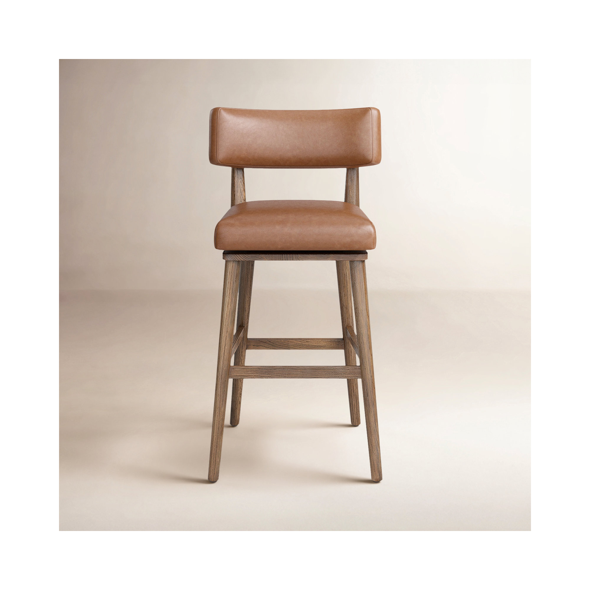 Lando Swivel Bar & Counter Stool, Bar Stool (31" Seat Height), Sonoma Chestnut