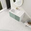 Meuble-lavabo mural avec lavabo en céramique