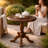 Handcrafted Round Solid Wood Accent Table