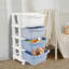 4 Drawer Storage Drawer with Wheels-1239843334
