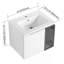 Meuble-lavabo mural 24 po avec lavabo en céramique, 2 portes à fermeture douce-1509806967