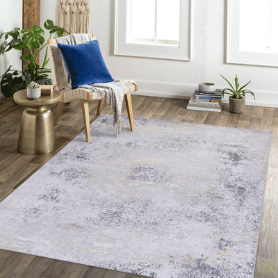 Tapis 5 x 8, tapis lavable, à poils courts, antidérapant, antidérapant, pliable, adapté aux enfants et aux animaux de compagnie - tapis pour le salon, la chambre à coucher et la cuisine (5 pi x 8 pi)