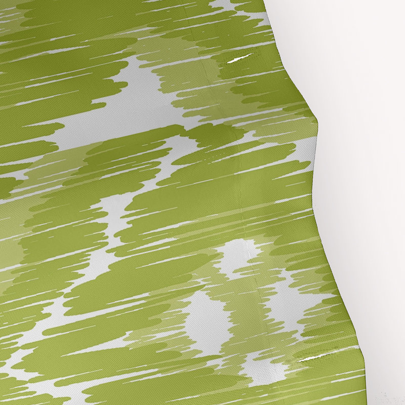 Rideau de douche simple à imprimé géométrique, Vert