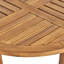 Ensemble de salle à manger d'extérieur 3 pièces en bois avec coussins, finition teck, ensemble de conversation, ensemble de conversation