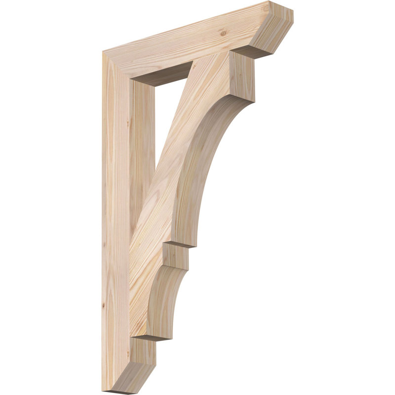 Support lisse à lattes Balboa l 3 3 po x P 20 po x H 32 po, H 32 po x l 3,5 po x P 20 po, Sapin de Douglas, Lisse
